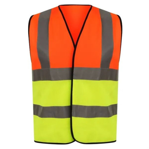 Premium Knitted Hi Vis Class 2 Safety Loop & Hook Vest