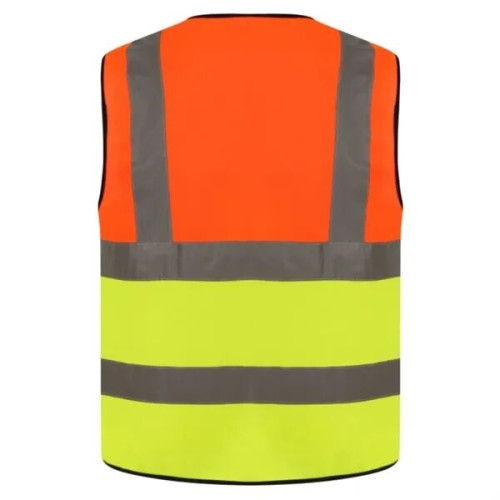 Premium Knitted Hi Vis Class 2 Safety Loop & Hook Vest