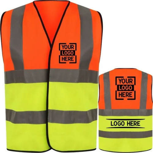 Premium Knitted Hi Vis Class 2 Safety Loop & Hook Vest