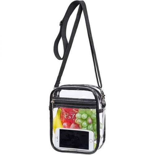 Crossbody Purse Clear Stadium Bag with Adjustable Strap