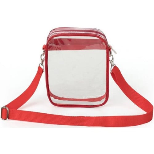 Crossbody Purse Clear Stadium Bag with Adjustable Strap