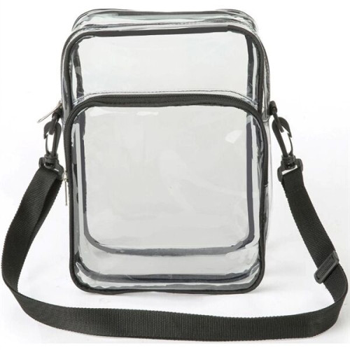 PVC Crossbody Messenger Stadium Clear Bag