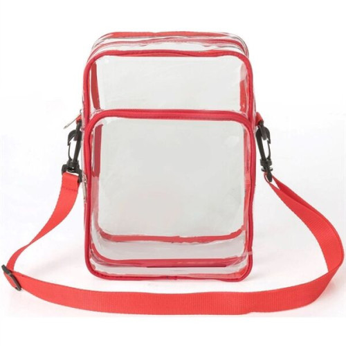 PVC Crossbody Messenger Stadium Clear Bag