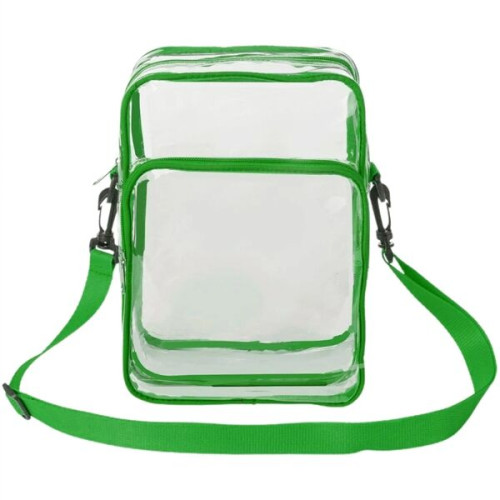 PVC Crossbody Messenger Stadium Clear Bag