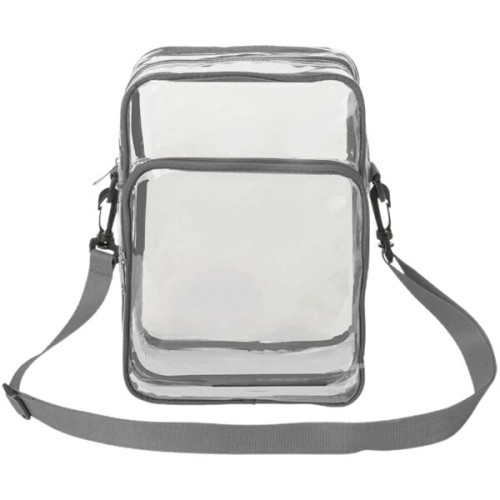 PVC Crossbody Messenger Stadium Clear Bag
