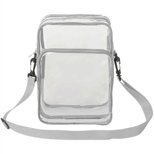 PVC Crossbody Messenger Stadium Clear Bag