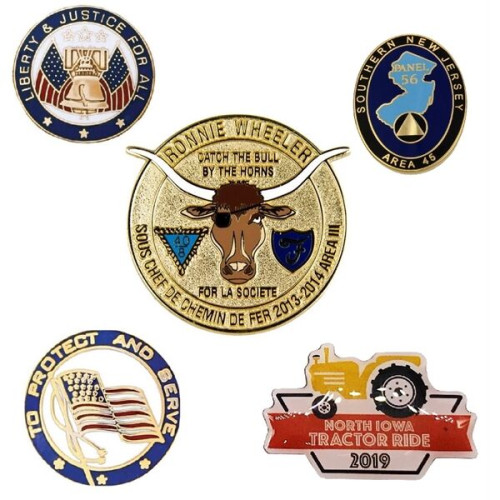 1.5" Custom Lapel Pins - Photo Etched