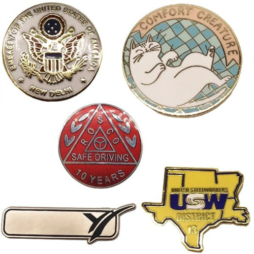1.25" Hard Enamel Die Struck Lapel Pins