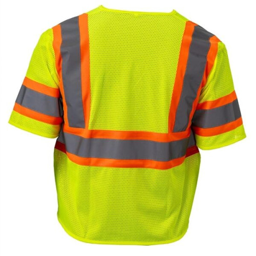 Hi Vis Reflective Tape Mesh Class 3 Safety Hook & Loop Vest