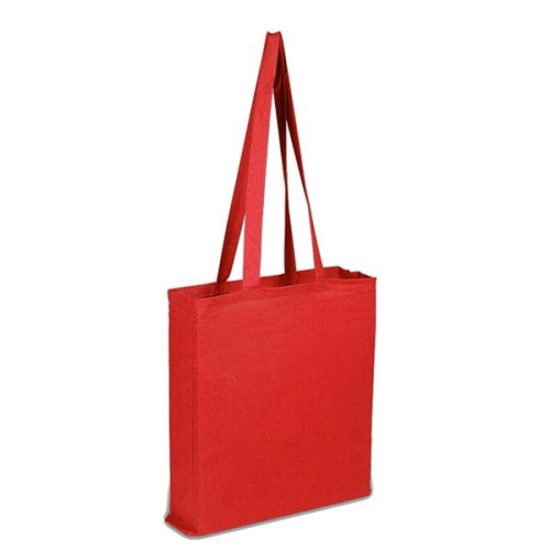 100% Cotton Canvas Sheeting Tote Bag W/ All Side Gusset