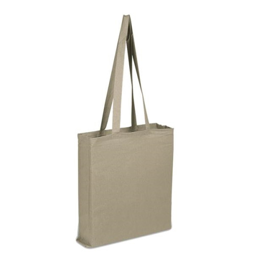 100% Cotton Canvas Sheeting Tote Bag W/ All Side Gusset