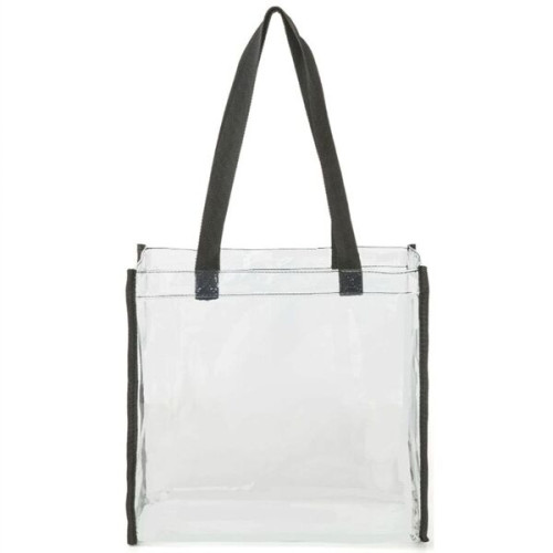 PVC Transparent Stadium Approved Clear Tote Bag (12"X12"X6")