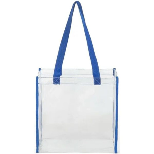 PVC Transparent Stadium Approved Clear Tote Bag (12"X12"X6")