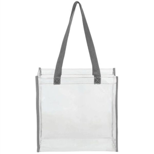PVC Transparent Stadium Approved Clear Tote Bag (12"X12"X6")