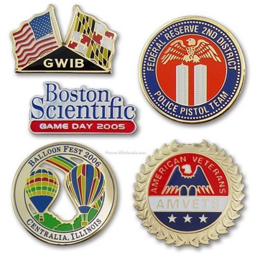 1" Custom Lapel Pins - Photo Etched