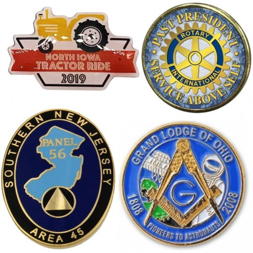 1" Custom Lapel Pins - Photo Etched