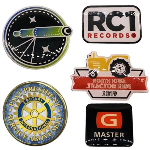 1" Custom Lapel Pins - Photo Etched