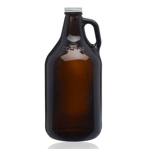 64 Oz. Amber Glass Growlers
