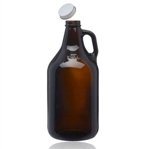 64 Oz. Amber Glass Growlers