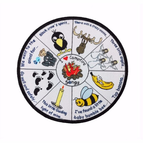 100% Custom Embroidered Patches - Hook & Loop Backing