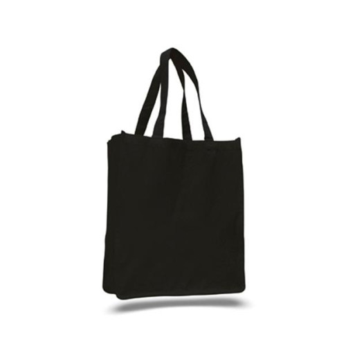12 Oz. Cotton Canvas Jumbo Shopper Tote Bag With Gusset