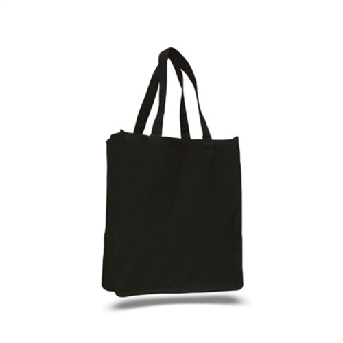12 Oz. Cotton Canvas Jumbo Shopper Tote Bag With Gusset