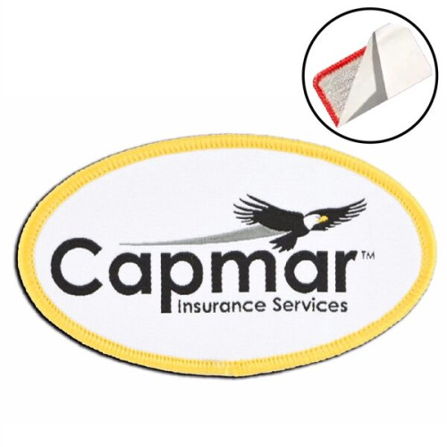 75% Custom Embroidered Patches - Peel & Stick Backing