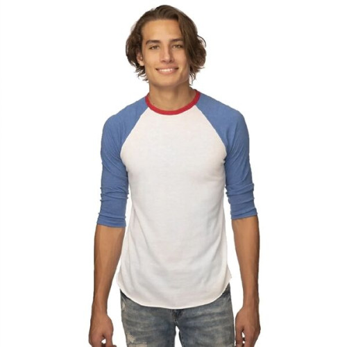 USA Made Unisex Americana Raglan Baseball Shirt