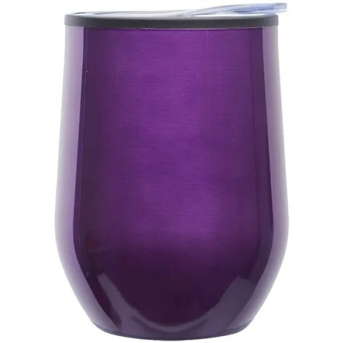 12 Oz. Shelby Stemless Wine Glasses W/ Convenient Lid