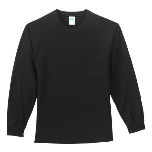 Port & Company® Tall Long Sleeve Essential Pocket Tee