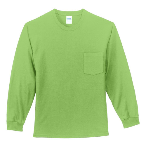 Port & Company® Tall Long Sleeve Essential Pocket Tee