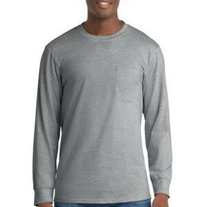 Port & Company® Tall Long Sleeve Essential Pocket Tee