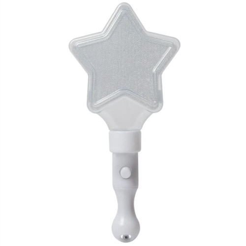 9" White Light Up Star Wand