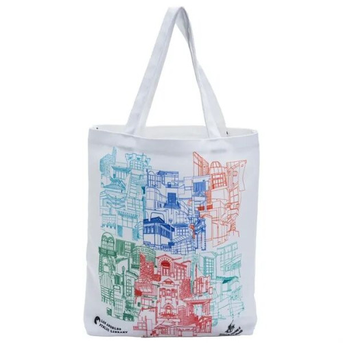 8 Oz. Sublimated Poly Canvas Full Color Tote Bag (14" x 16")