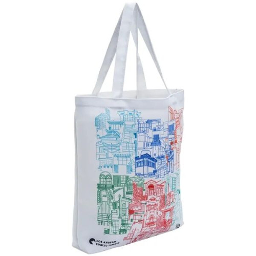 8 Oz. Sublimated Poly Canvas Full Color Tote Bag (14" x 16")