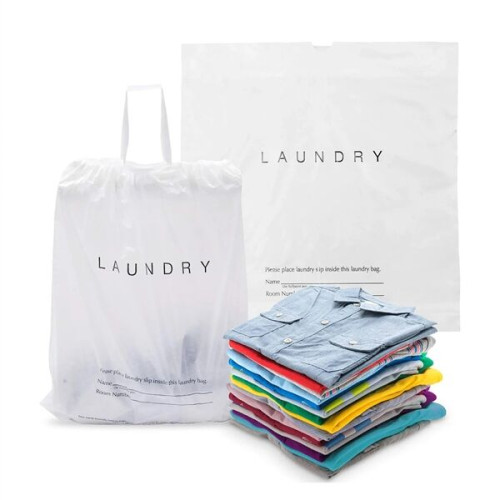 19.5" X 18" PE Drawstring Laundry Bag