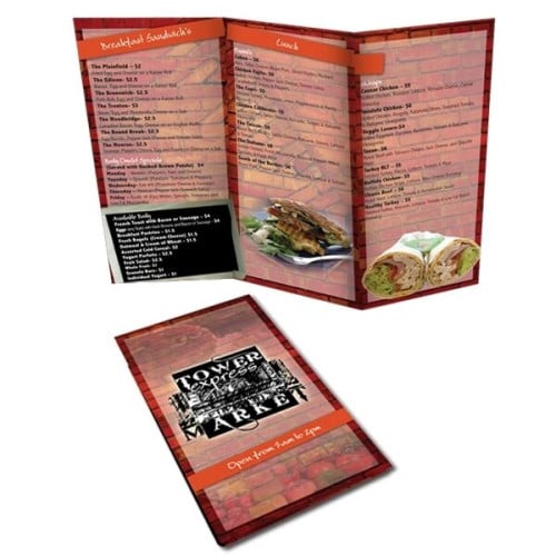 Tri-Fold Menu
