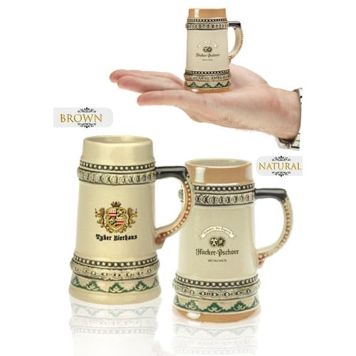 2 oz. Bremen Mini Ceramic Beer Mug Shooters