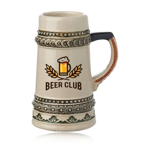 2 oz. Bremen Mini Ceramic Beer Mug Shooters