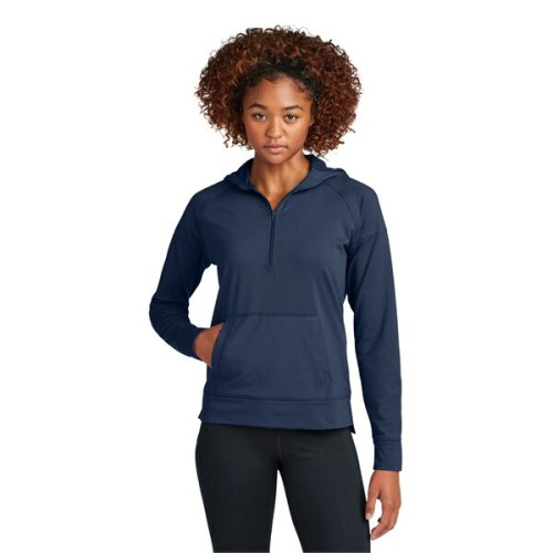 Sport-Tek Women's Sport-Wick Stretch 1/2-Zip Hoodie