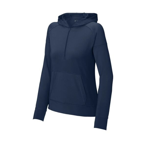 Sport-Tek Women's Sport-Wick Stretch 1/2-Zip Hoodie