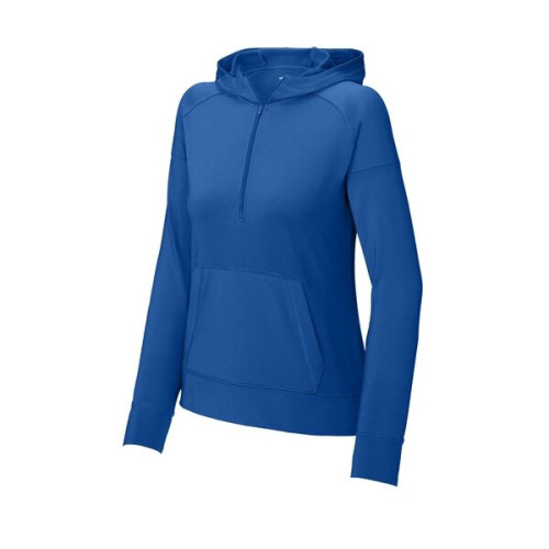 Sport-Tek Women's Sport-Wick Stretch 1/2-Zip Hoodie