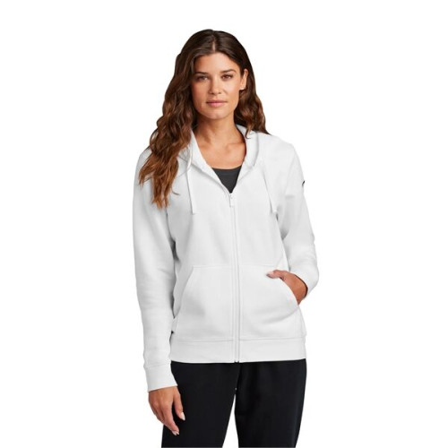 Nike Women's Club Fleece Sleeve Swoosh Full-Zip Hoodie