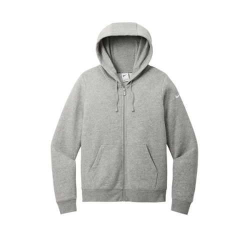 Nike Women's Club Fleece Sleeve Swoosh Full-Zip Hoodie