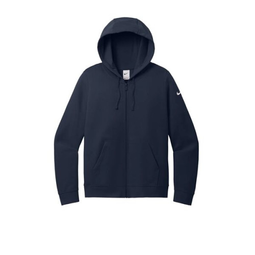 Nike Women's Club Fleece Sleeve Swoosh Full-Zip Hoodie