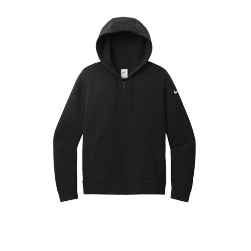 Nike Women's Club Fleece Sleeve Swoosh Full-Zip Hoodie