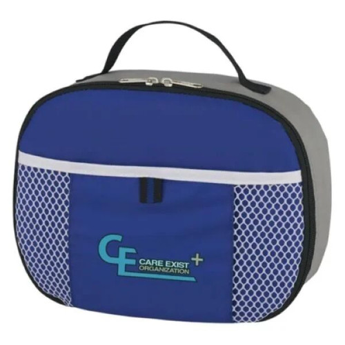 Insulated Lunch Zipper Cooler Bag w/ Front Pocket 11"x8"x3.5