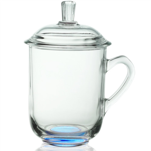 13 oz. Glass Tea Cups with Lids