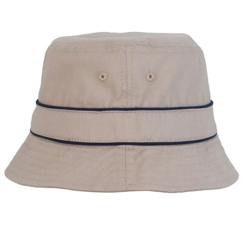Cotton Bucket Hat with Trim