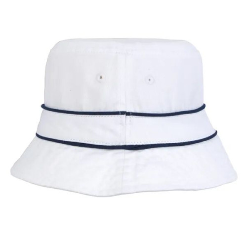 Cotton Bucket Hat with Trim